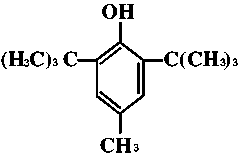 antioxidant bht 264 t501 chemical structure